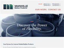 Tablet Screenshot of manvillerubber.com